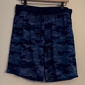 Perry Ellis Men's Athletic Shorts Navy Camo